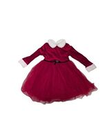 Girls Size 6 Dress  Christmas Santa Formal Velvet By Zunie - $15.79