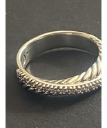 DAVID YURMAN CROSSOVER WIDE RING WITH DIAMONDS 925 STERLING SILVER size 7 - €271,69 EUR