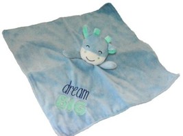 Baby Starters Lovey Blue Dream Big Plush Baby Security Blanket Toy Cow Giraffe - £14.57 GBP