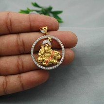 ganesha 22k gold pendant jewelry, Ganeshji gold amulet pendant, hindu god jewelr - £710.62 GBP