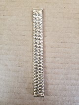 DREMA Gold  Stainless stretch band 1970s Vintage Watch Band Nos W128 - £44.25 GBP