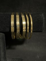 Lot Of 5 Gold Tone Bangle Bracelets (4003) - £14.46 GBP