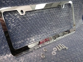Fits For 05-11 Nissan Armada Engraved Chrome License Plate Frame w Logo ... - $19.79