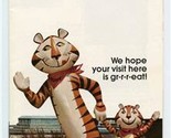 Welcome to Kellogg&#39;s Brochure Battle Creek Michigan Tony the Tiger 1978 - $21.78
