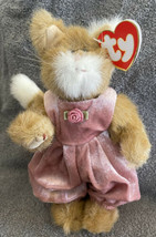Vintage 1993 Ty Attic Treasures POUNCER Kitty Cat Jointed MWMTs Velour J... - $9.99