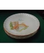  Beautiful Vintage W.S. GEORGE Bolero Pottery- Set of 3 DINNER Plates - £25.78 GBP