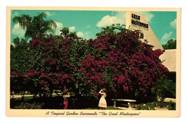 Vintage Postcard Great Masterpiece With Crimson Bougainvillea Lake Wales... - $11.30