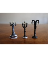 Vtg Lot 3x Christmas Village Street Light Lamppost Pole Victorian 2.8&quot; H... - €8,03 EUR