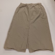 Pendleton Original Women's Beige/Khaki Cotton Rear Slit Denim Skirt Size 12 image 14