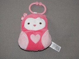 CARTERS CHILD OF MINE SOFT CRINKLE PINK HEART OWL BOOK ACTIVITY TOY  STU... - £19.34 GBP