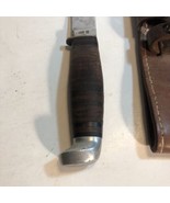 Vintage Case XX USA  Fixed Blade Hunting Knife w/ Leather Sheath - $1,245.17 MXN