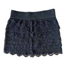 American Rag Cie Women&#39;s Mini Skirt Lace Tiered Lined Elastic Waist Size... - $10.88