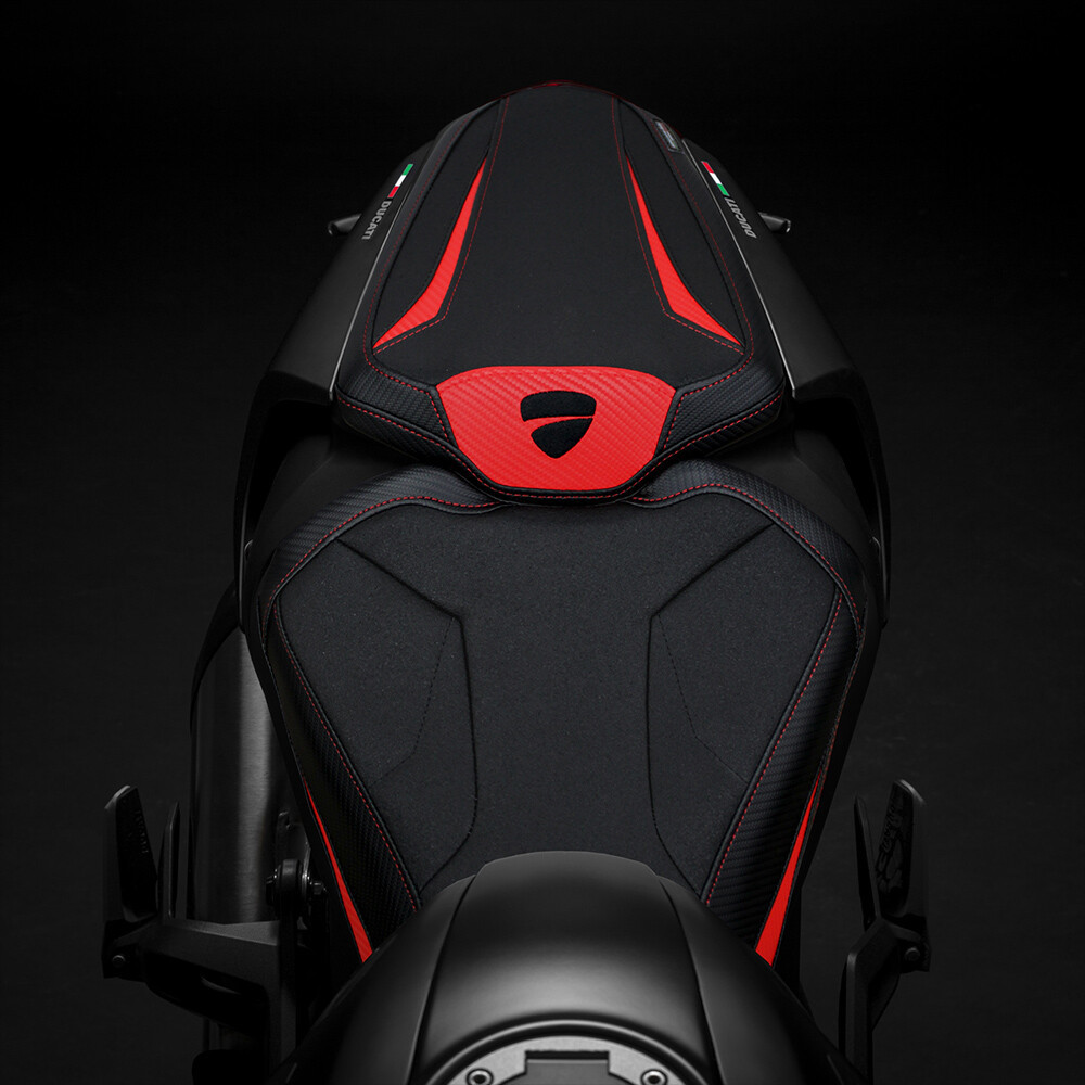 Ducati Monster 937 950 2021-2024 2025 Seat Cover Tappezzeria Ultragrip Red Black Item image 5