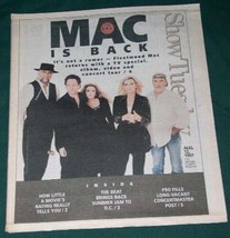 FLEETWOOD MAC CHRISTINE MCVIE SHOW NEWSPAPER SUPPLEMENT VINTAGE 1997 - £23.94 GBP