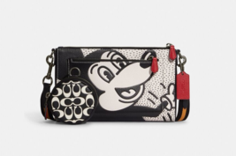 Coach Disney Mickey Mouse X Keith Haring Holden Crossbody Coin Case~NWT~ C6913 - £216.95 GBP