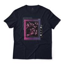 Sakura Minimalistic Vaporwave Graphic Tee - £19.97 GBP