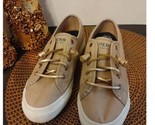 Sperry Crest Vibe size 8 Pink Canvas w/Rose Gold Leather Laces - $27.72