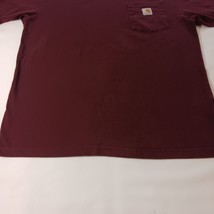 Carhartt K87-PRT Loose Fit Men's Red Maroon Short Sleeve Workwear T-Shirt Size M image 9