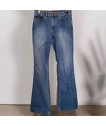 Bongo 1982 Jeans Junior Girls Sz 7 (29 × 31) Blue Bootcut Cotton Med Wash - $14.01