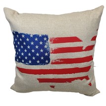 USA Porch Pillow Flag 4th of July Americana Red White Blue United States 16&quot; - £20.07 GBP