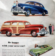 1947 Pontiac Torpedo &amp; Streamliner Advertisement Wood Station Wagon DWJJ22 - $39.99
