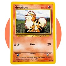 Base Set Pokemon Card (A41): Growlithe 28/102 - £2.27 GBP
