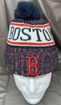 New Era Boston Red Sox Child Stripe Knit Winter Hat Beanie Pom Stocking - $14.01