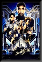 Black Panther Chadwick Boseman and Stan Lee signed movie poster - £597.65 GBP