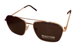 Kenneth Cole Reaction Mens Rectangle Gold Metal Sunglass, KC1430. 32A - $22.49