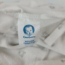 Gerber White Gray Teddy Bear Puppy Dog Cat Cotton Flannel Baby Blanket - $24.74