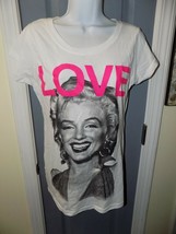 Marilyn Monroe Love White Tshirt Size 2XL (19) Women&#39;s NEW - £14.58 GBP