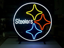 New Budweiser NFL Pittsburgh Steelers Neon Sign 16&quot;x 13&quot; - £119.47 GBP