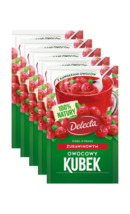 DELECTA Mug instant jelly dessert kisiel: CRANBERRY flavor 5pc FREE SHIP... - $11.87