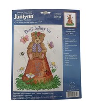 Janlynn Stamped Cross Stitch On the Pot Honey Bear Complete Kit 079-0031 - £9.89 GBP