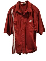 Washington State L S/S Red Button Down Shirt Men&#39;s Size Large Antigua Sport - $418.64 MXN