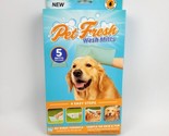 Pet Fresh Washing Mitts 5 Disposable Mitts Just Add Water New No Rinse F... - $9.87