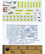 1960&#39;s AURORA Thunderjet  Vibrator Slot Car DECAL SET ! - $379.94 MXN