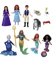 DISNEY HND30 Ariel The Mermaid Set with Ariel as Human and Mermaid, King triton - £70.99 GBP