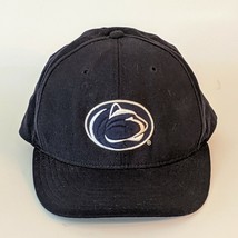 New Era Penn State Nittany Lions Navy Wool Fitted Baseball Hat 7 3/8 USA Made - £15.48 GBP