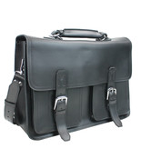 Vagarant Traveler 18 in. Extra Large Pro Leather Briefcase Laptop Bag LB... - $308.00