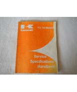 1993 1994 93 94 ALL MODELS KAWASAKI SERVICE SPECS SPECIFICATIONS HANDBOOK - $25.66 CAD