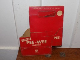 Vintage Assorted Pee Wee Beverages Cardboard Six Pack Holder - $638.54 MXN