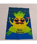 Garden Flag Hello Summer Pineapple Sunglasses Mustache - $13.86