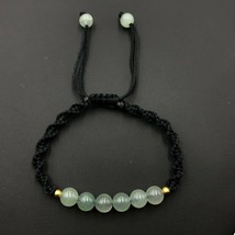 Natural Green Aventurine 6x6 mm Beads Handmade Thread Bracelet AB6-58 - £4.96 GBP