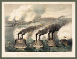 11065.Decoration Poster.Home Wall.Room art.Fort Henry capture.Gun boats.History - £12.51 GBP+