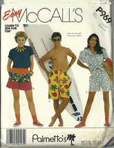McCall&#39;s Sewing Pattern 969 Misses Unisex Mens Shorts Size L Used - $9.98