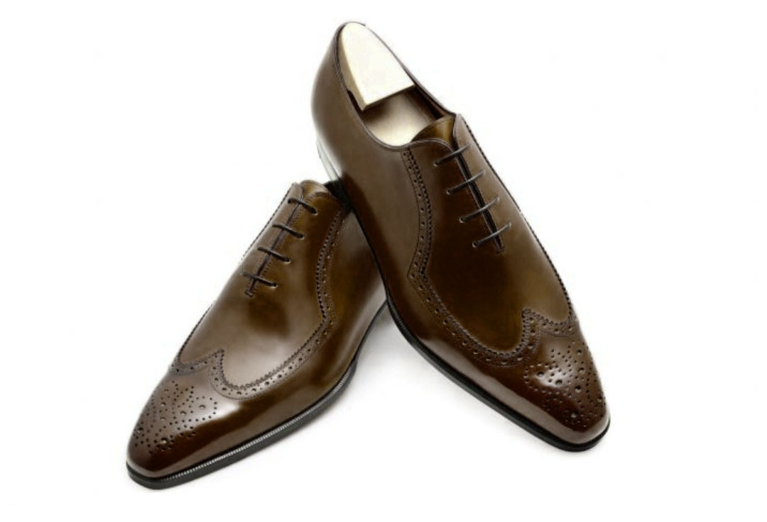 NEW Handmade Mens Dark Brown Shoes, Wing Tip Lace Up Shoe, Mens Leather Fashion