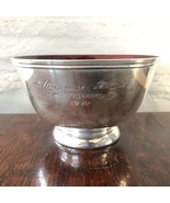 Towle Silversmiths Silver plated #5002 Red Enameled Bowl - ENGRAVED 1967 - £25.85 GBP