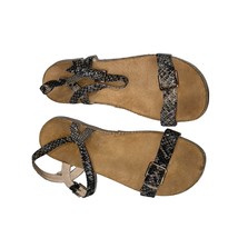 Vionic Enisa Snake Embossed Leather Espadrille Wedge Sandal Size 9 Lk Nw! - $29.66