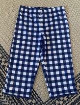 Carter’s Baby Girl Pants Size 24 Months Navy Checkered PLAID  - £7.46 GBP